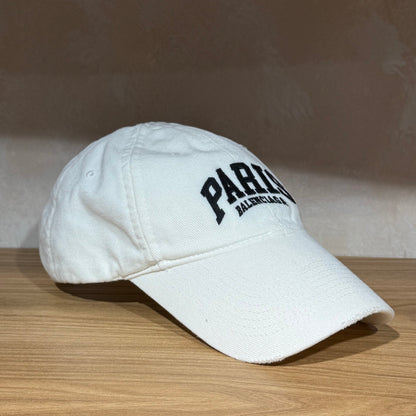 Balenciaga Paris Cap - White
