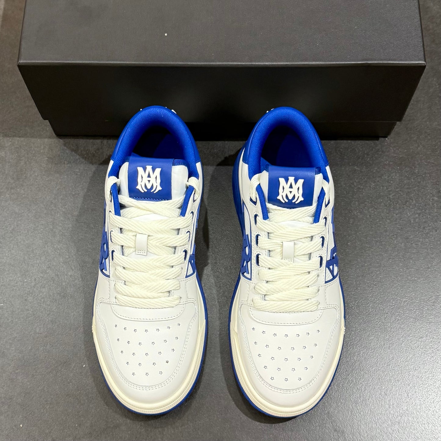 Amiri Classic Low - White & Blue
