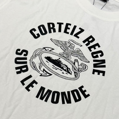 Corteiz Regne Sur Le Monde Tee - White