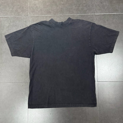 Balenciaga Back Logo Tee - Washed Black