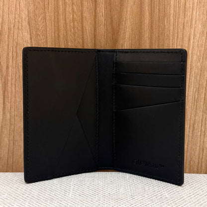 Off White Printed For Cards Quote Documents Holder - Black