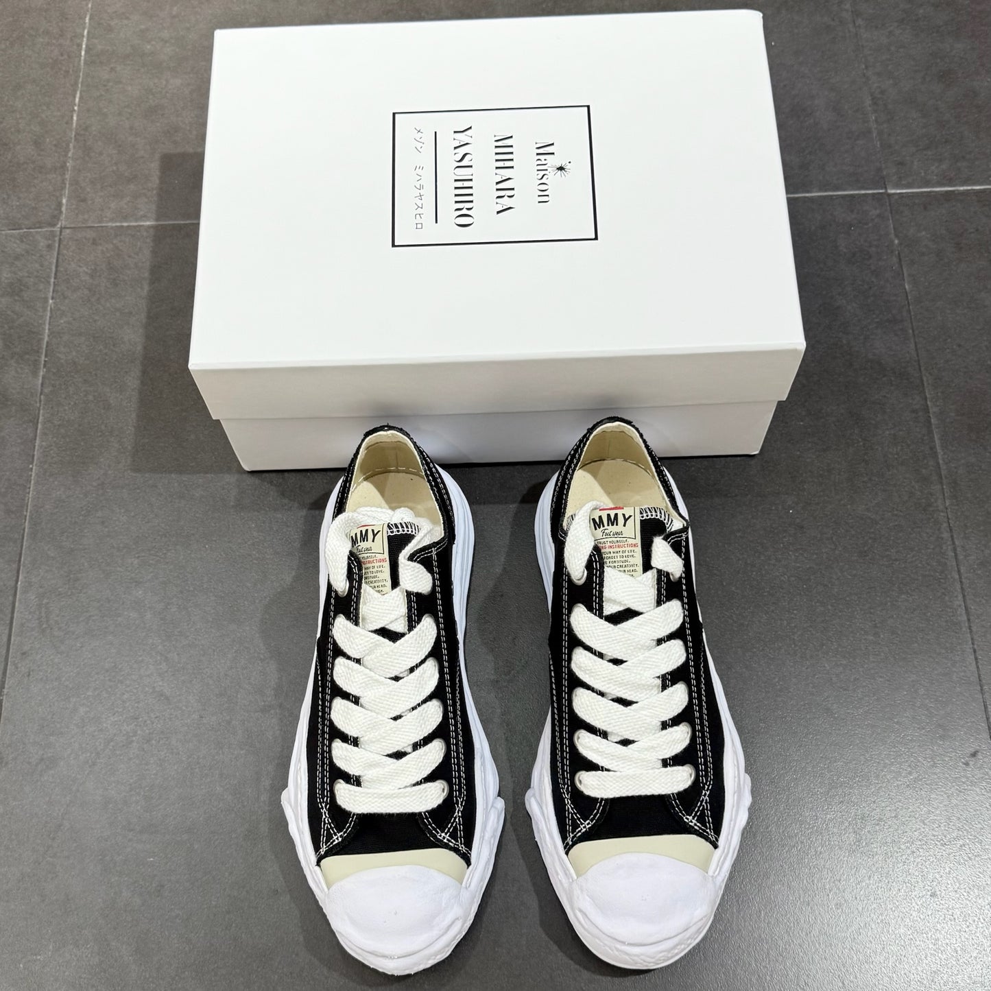 Maison Mihara Yasuhiro Hank OG Sole Canvas Low - Black