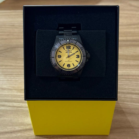 Invicta Specialty Quartz Dial Men's Watch - Yellow
