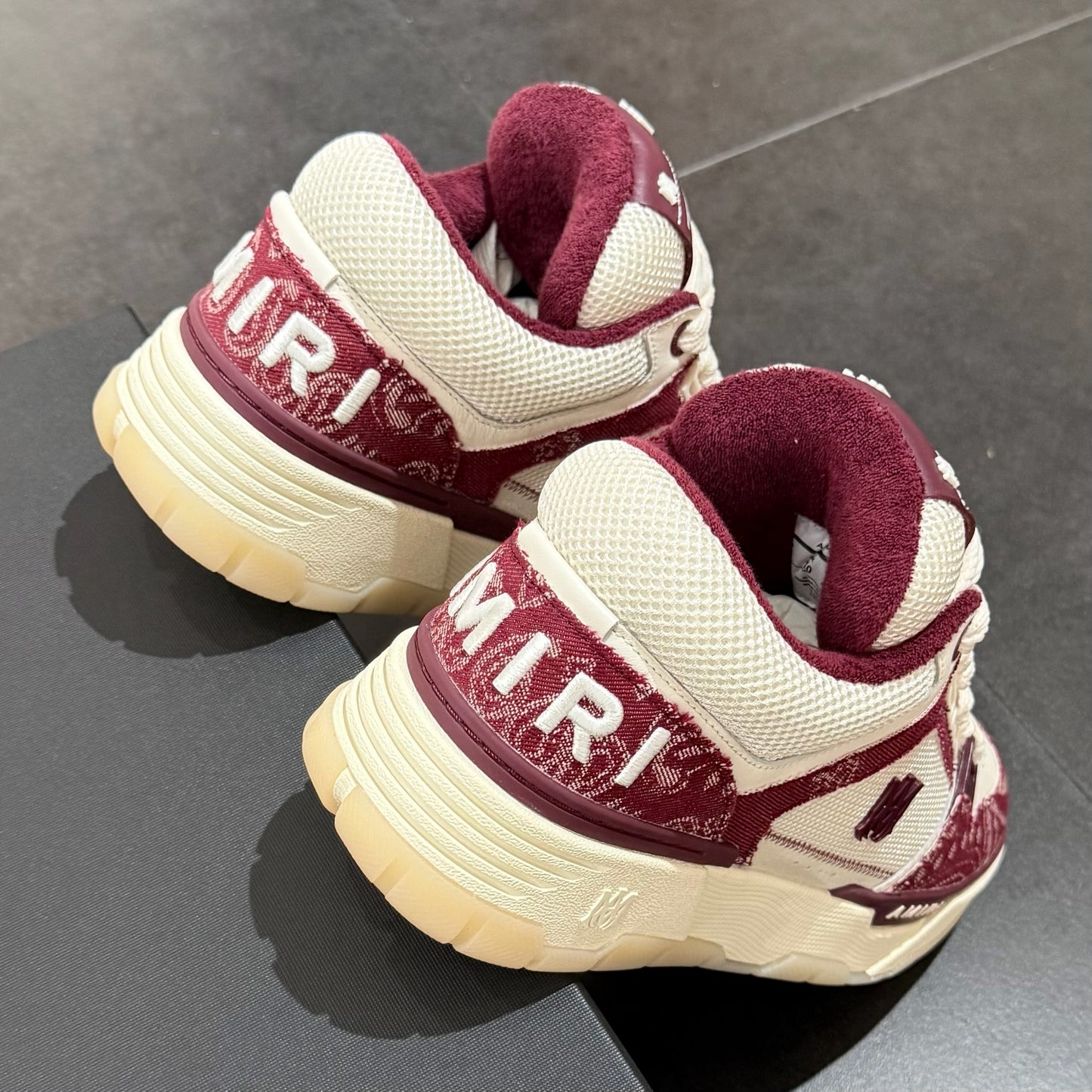 Amiri MA-1 Bandana Denim - Burgundy