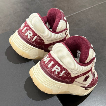 Amiri MA-1 Bandana Denim - Burgundy