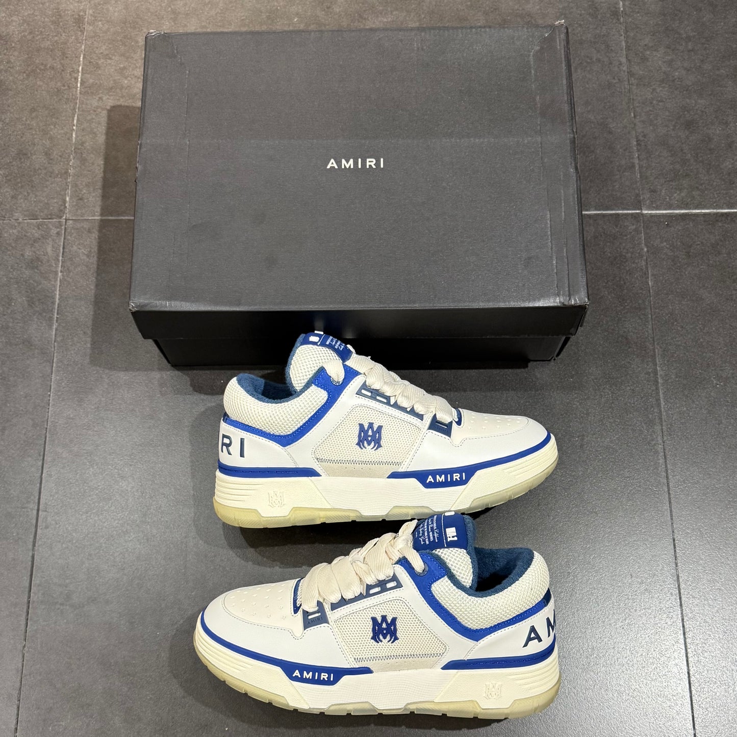Amiri MA-1 -  Navy & White