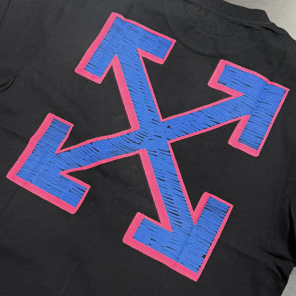 Off White Sketch Arrow Skate Tee - Black