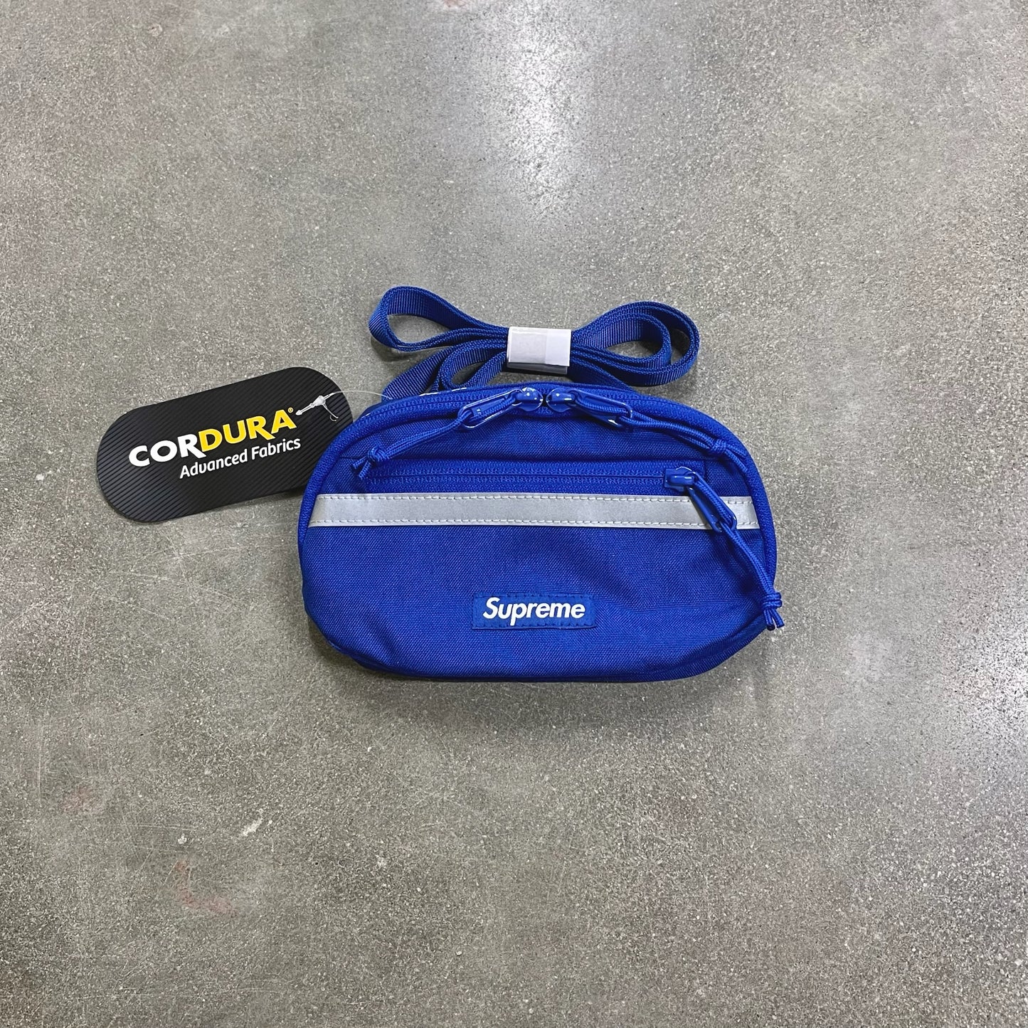 Supreme Mini Side Bag Reflective Stripe - Blue