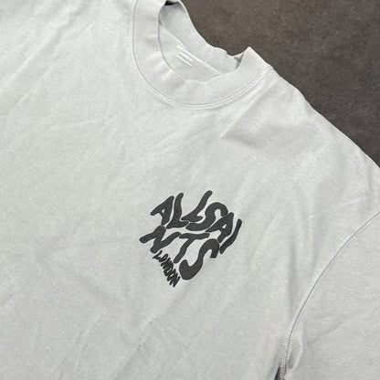 AllSaints Orlando Logo Print Tee - March Grey
