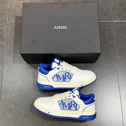 Amiri Classic Low - White & Blue