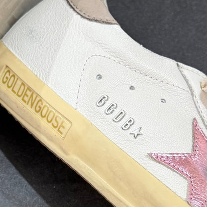 Golden Goose Super-Star - White Antique Pink Metallic