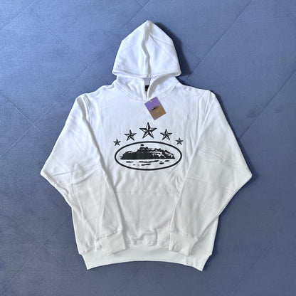 Corteiz Alcatraz Hoodie - White