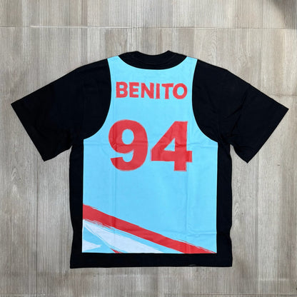 Bad Bunny Merch Puerto Rico Jersey Tee - Black & Blue