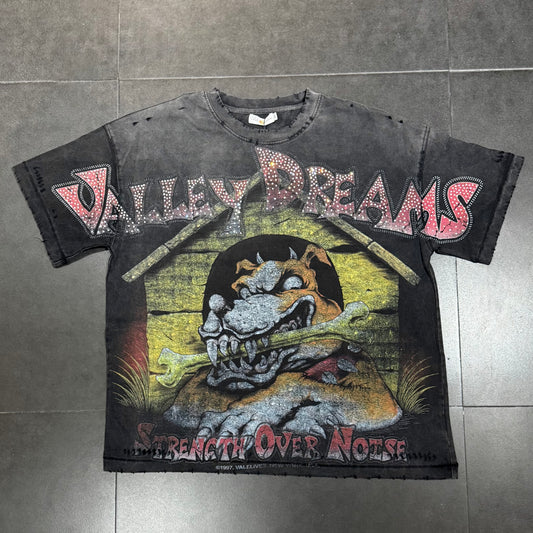Vale Forever Dog House Bling Tee - Black