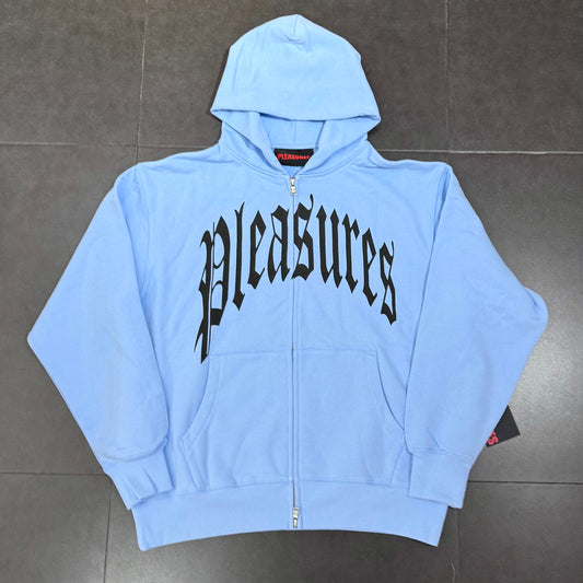 Pleasures Twitch Zip Hoodie - Powder Blue