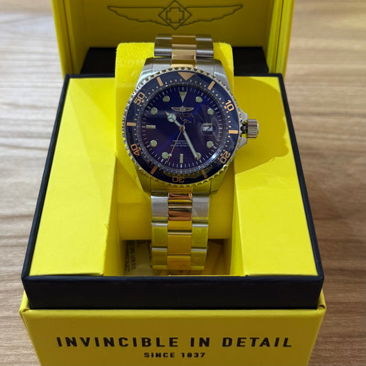 Invicta Pro Driver Watch 43mm Steel - Gold & Blue