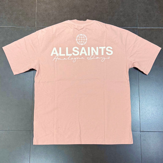 AllSaints Emblem Tee - Sunbaked Pink