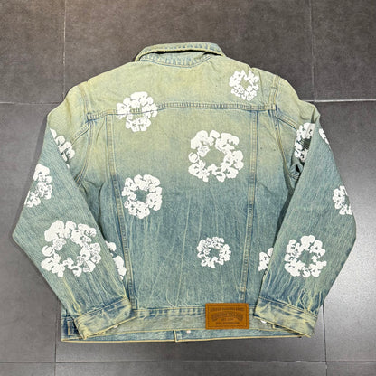 Denim Tears Cotton Wreath Denim Jacket - Dirty Wash