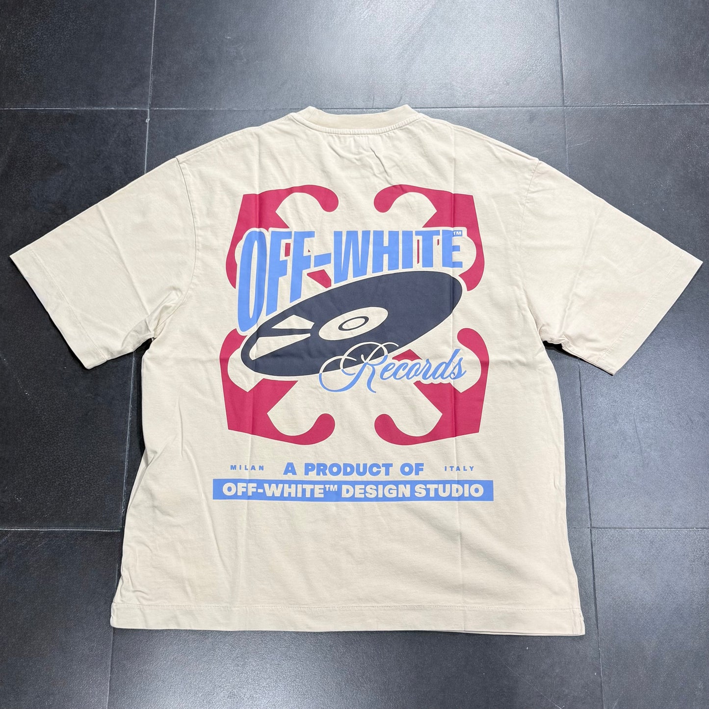 Off White Hi Vinyl Skate Tee - Beige