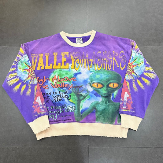 Vale Forever Space Alien Crewneck - Purple
