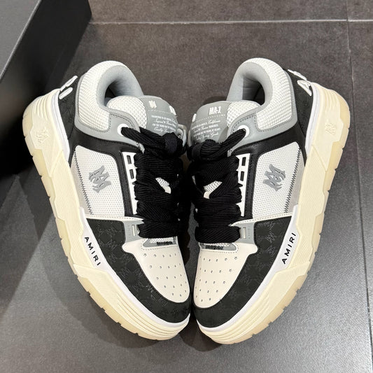 Amiri MA-1 Quad Debossed Nubuck - Black & White