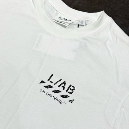 Off-White L/AB Diagonal Tee - White