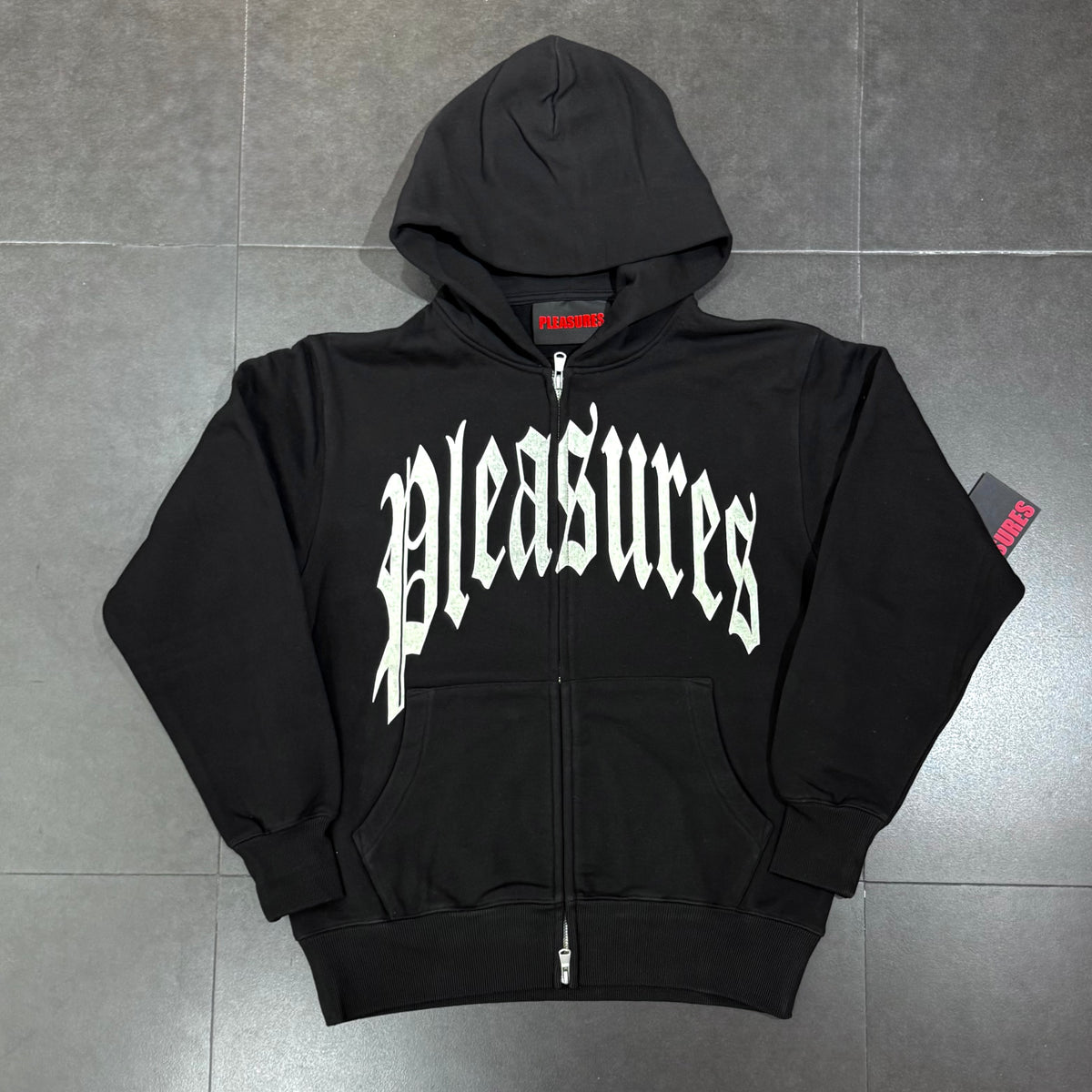 Pleasures Twitch Zip Hoodie - Black