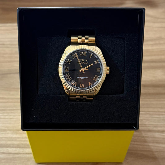 Invicta Specialty Men Stainless - Steel Gold Black