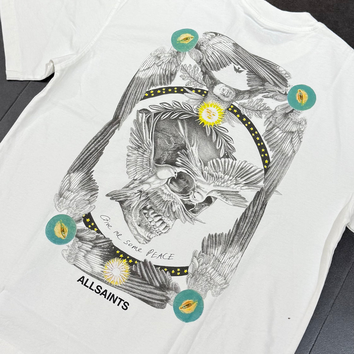 AllSaints Mysteries Tee - Optic White