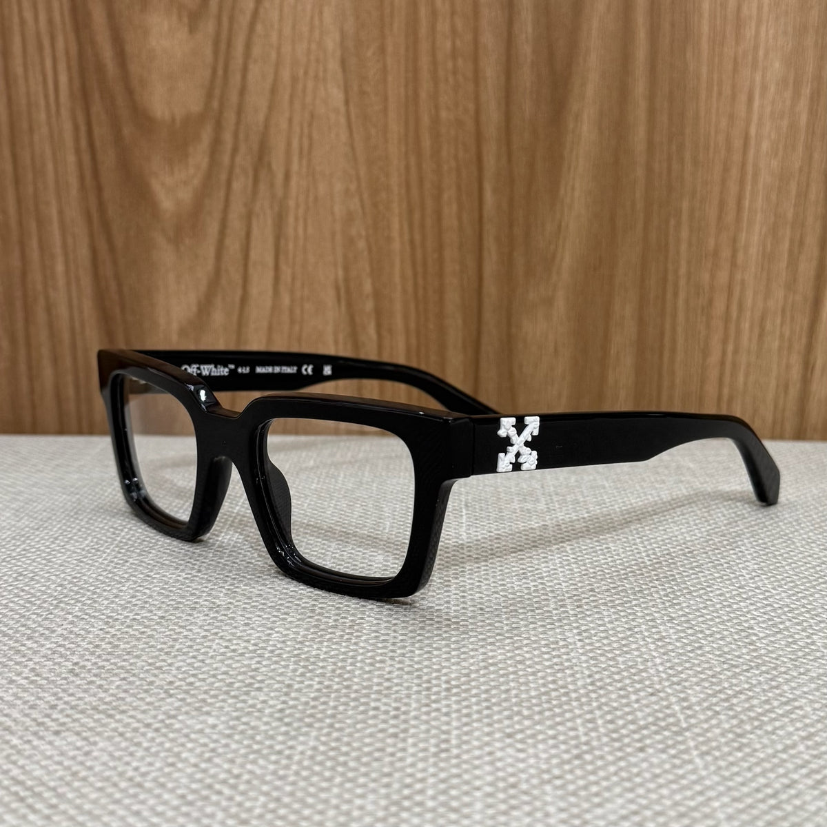Off White Clip-On Arrow Sunglasses - Black