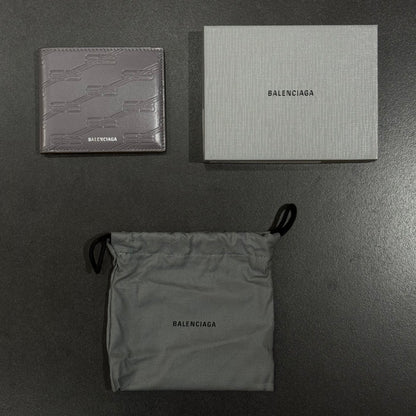 Balenciaga Monogram BB Wallet - Grey