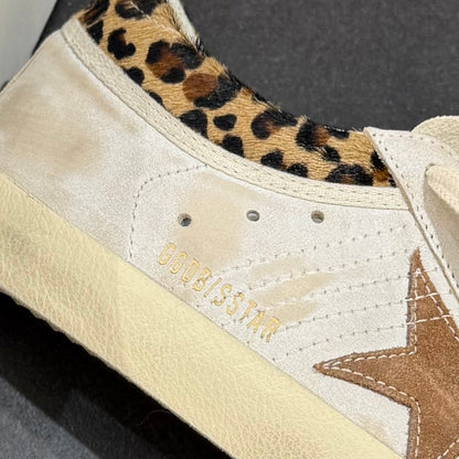 Golden Goose Super-Star - Tap Leopard Cream