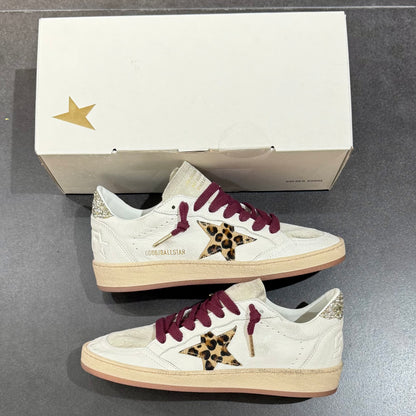 Golden Goose Ball Star - White Leopard print