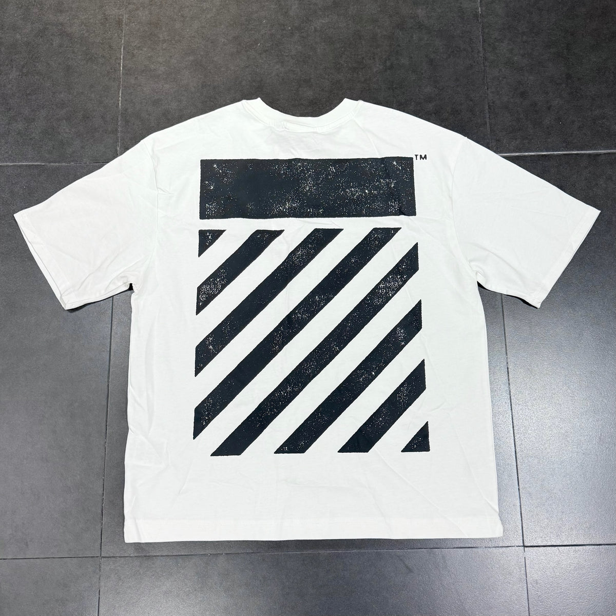 Off-White L/AB Diagonal Tee - White