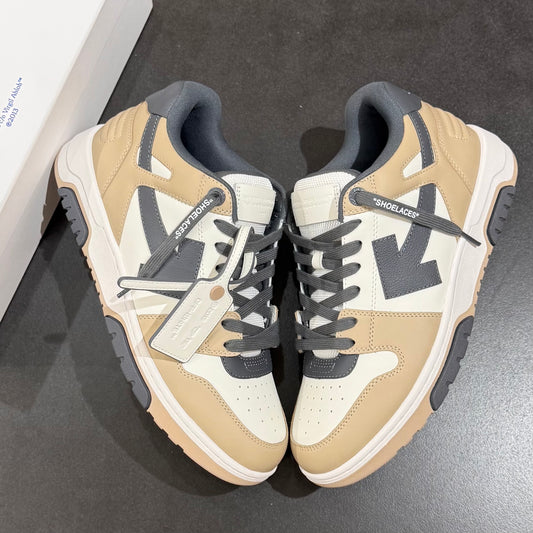 Off White Out Of Office - Beige & Dark Grey