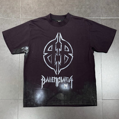 Balenciaga Metal BB Stencil T-Shrit - Black
