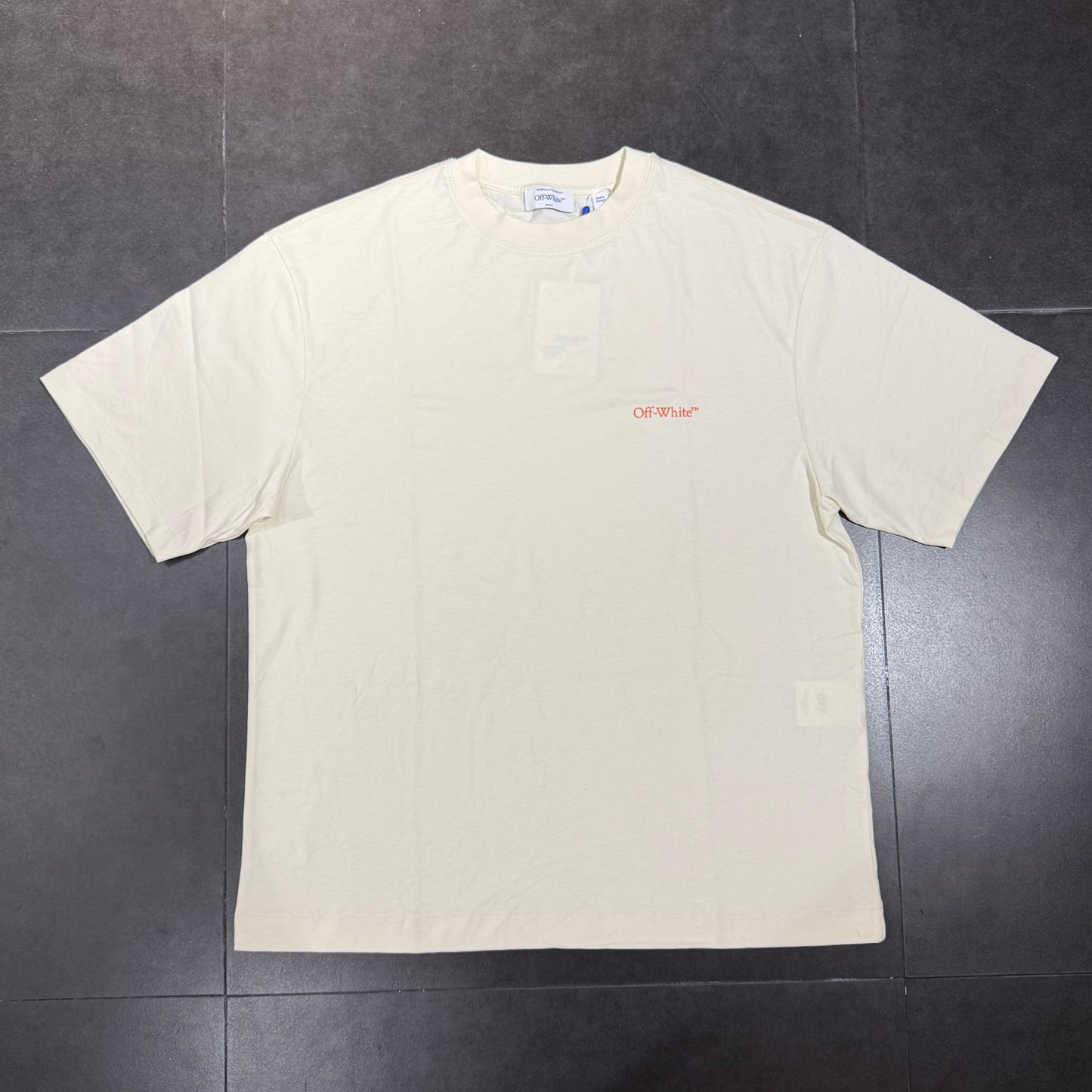 Off White Arrow Skate Tee - Vanilla