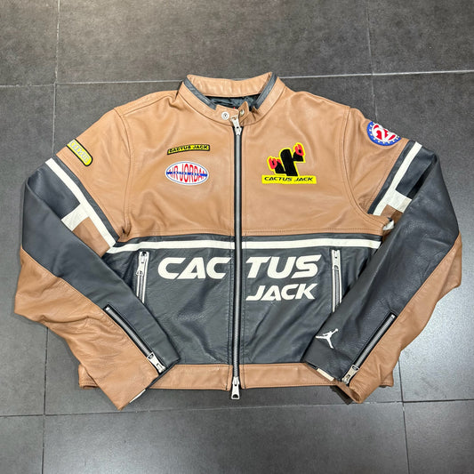 Jordan x Travis Scott Leather Jacket - Brown