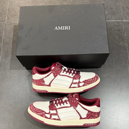 Amiri Bandana Skel Top Low - Burgundy