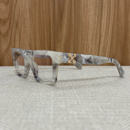 Off White Arrow Sunglasses Montura - Marble & Gold