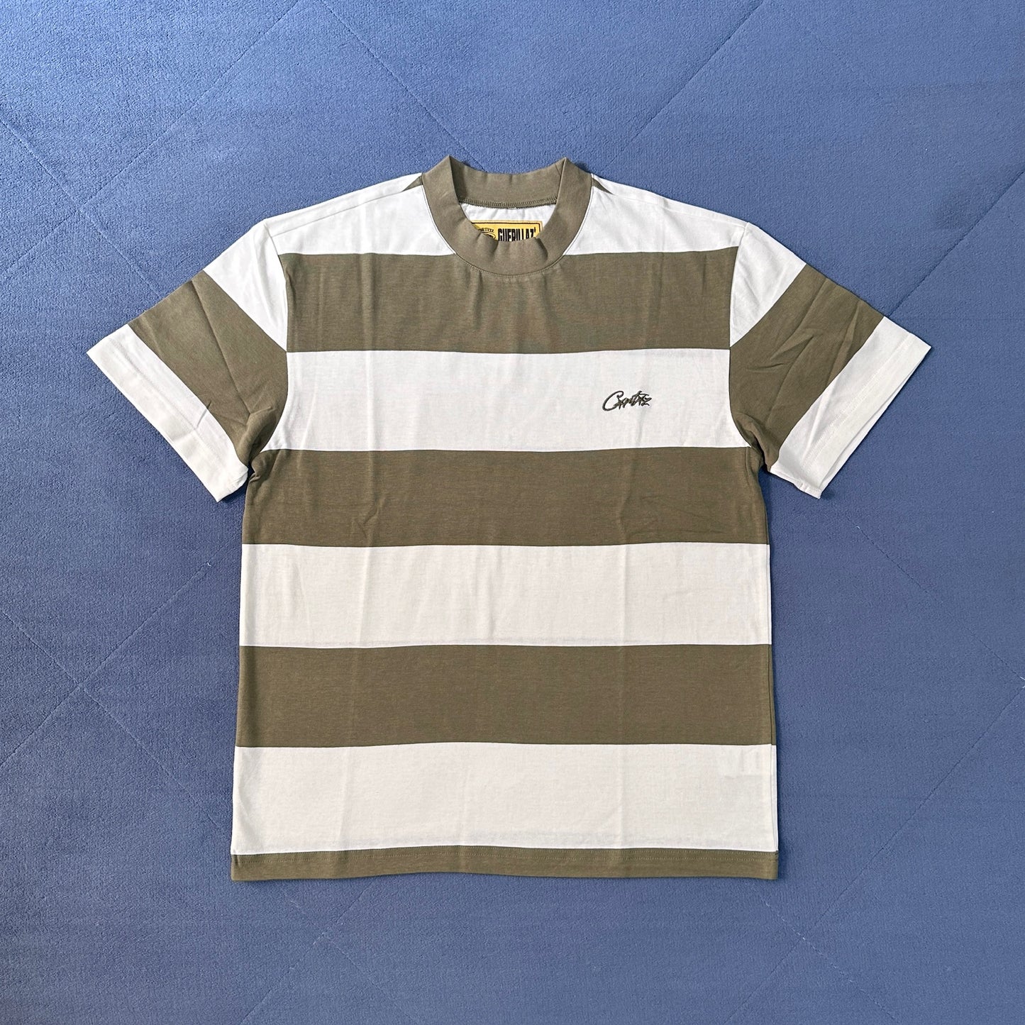 Corteiz Striped Tee - Taupe