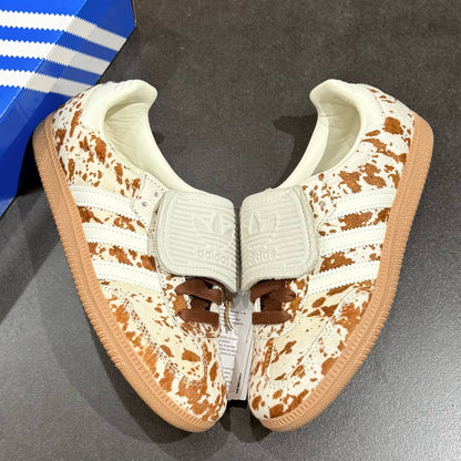 Adidas Samba Cow Print - Brown & White