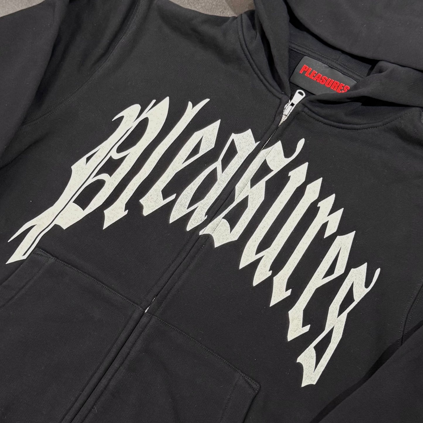 Pleasures Twitch Zip Hoodie - Black