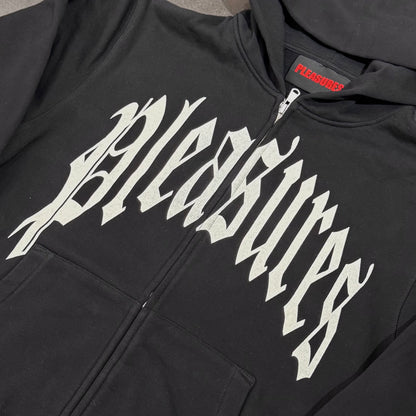 Pleasures Twitch Zip Hoodie - Black