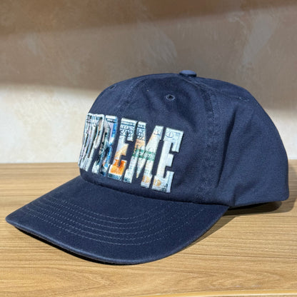 Supreme Embroidered Money Logo 6-Panel - Navy