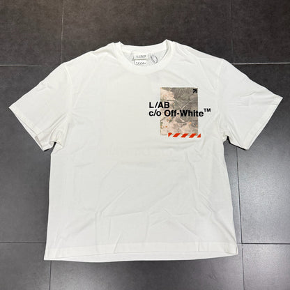 Off White L/AB Camo Graphic Tee - White