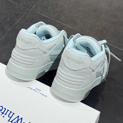 Off White Out Of Office Suede - Sky & Light Grey