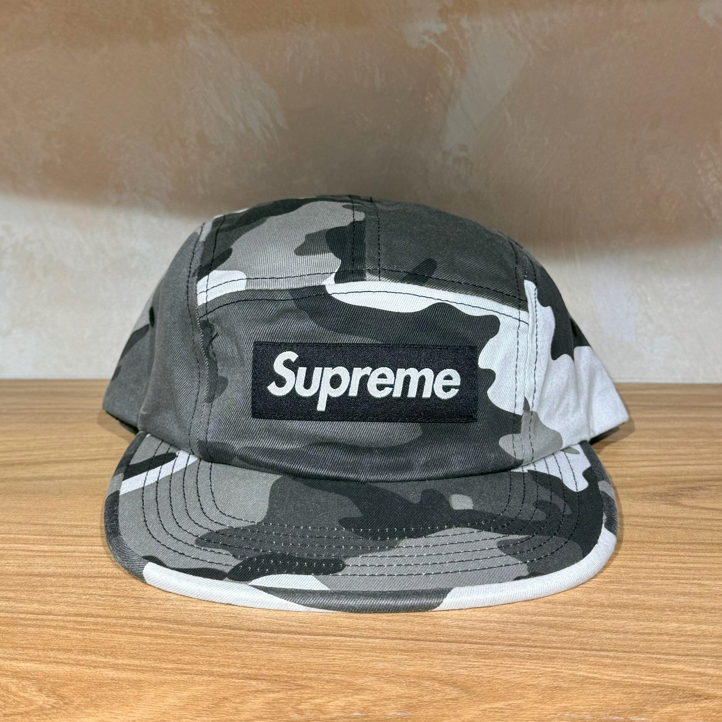 Supreme Washed Chino Twill Camp Cap - Snow Camo
