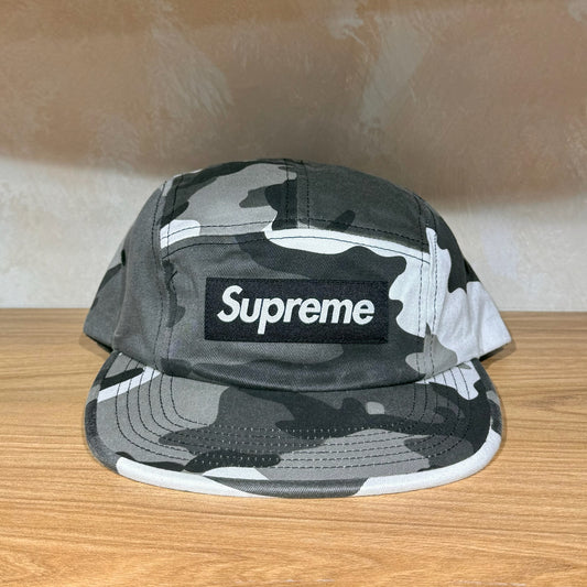 Supreme Washed Chino Twill Camp Cap - Snow Camo