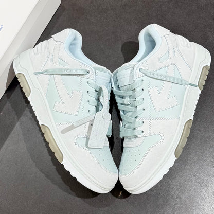 Off White Out Of Office Suede - Sky & Light Grey